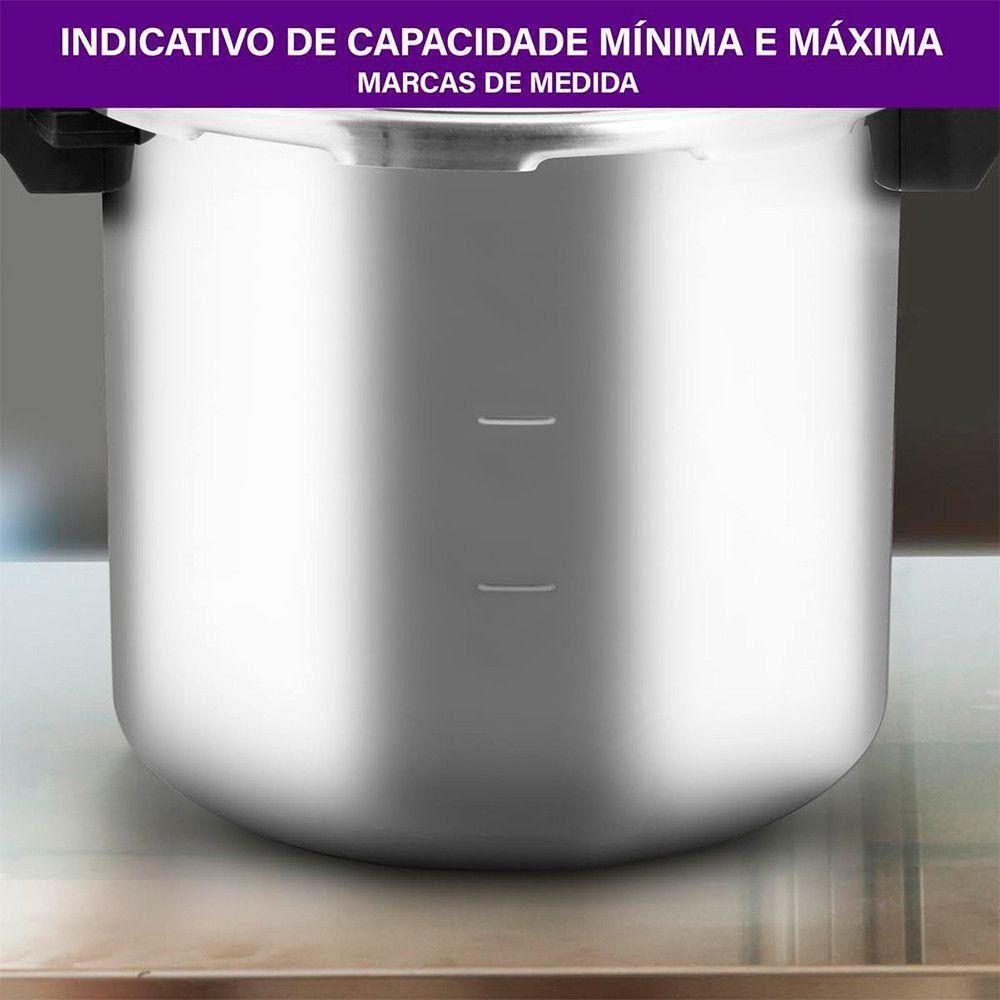 Panela De Pressão De Alta Capacidade Rochedo Pro 20l Alumínio Polido - 4