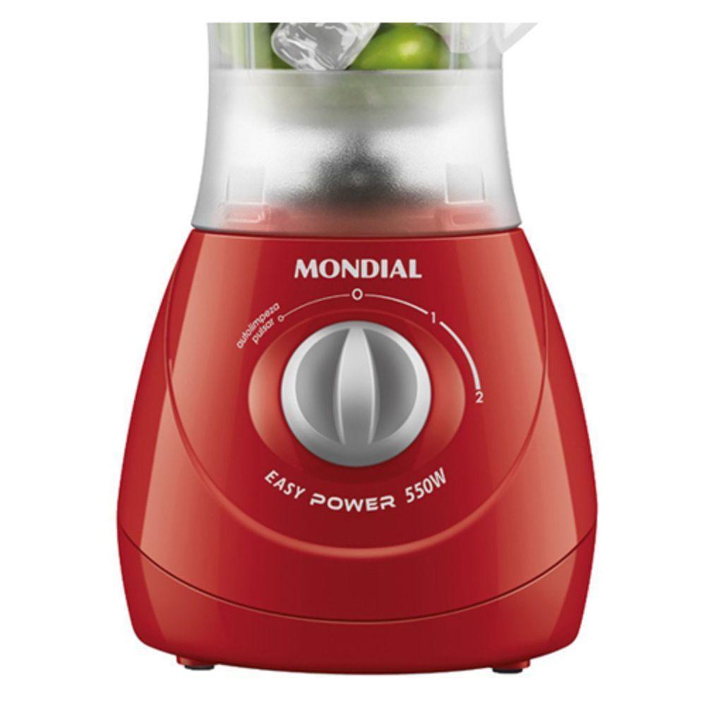 Liquidificador Mondial L-550 550W 2v - 6904-02 Vermelho 220V - 4
