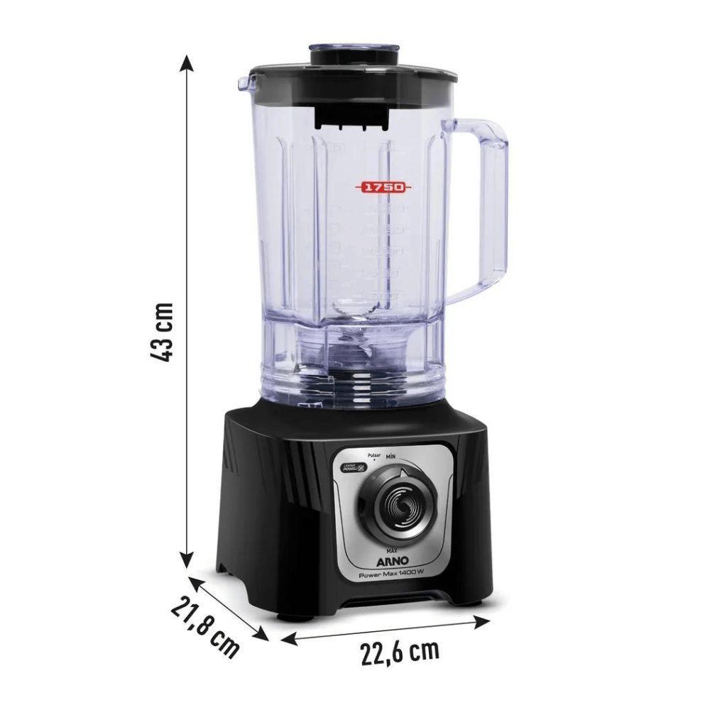 Liquidificador Powermax Ln65 1400W 220V Preto - 3