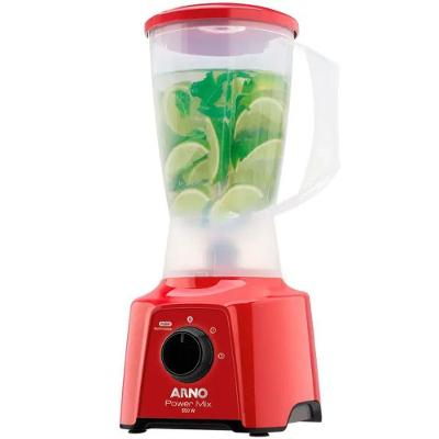 Liquidificador Arno Power Mix LQ11 550W 1,25L com Autolimpeza 2 Velocidades Vermelho 110V