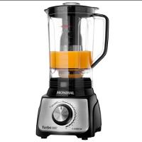 Liquidificador Mondial Turbo 3L 12 Vel 1100W C- Filtro L-1100 - 5877-01 Preto-inox 110V - 2