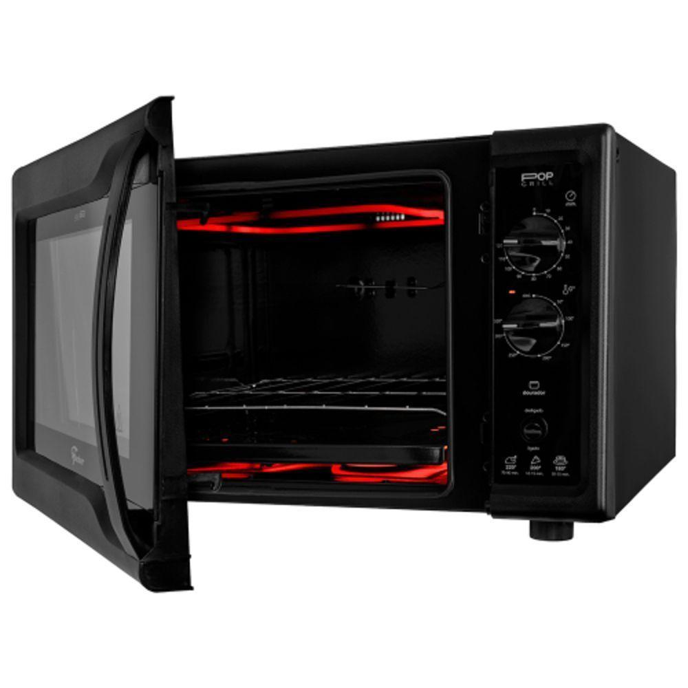 Forno 44 L Fischer Eletrico Pop Grill Bancada - 34313-94808 Preto 110V - 6