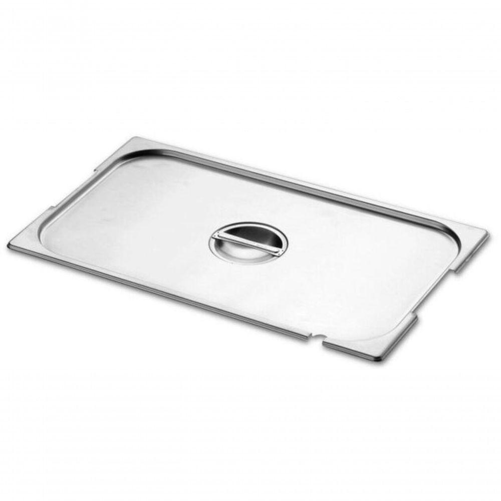 Tampa Para Cuba Gn 1-1 Tramontina Em Aço Inox Com Recorte Para Alças E Concha - 1