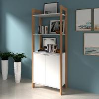 Estante Escritório Multiuso Com 2 Portas Mutimóveis Cr25004 Amêncoa/branca - 1