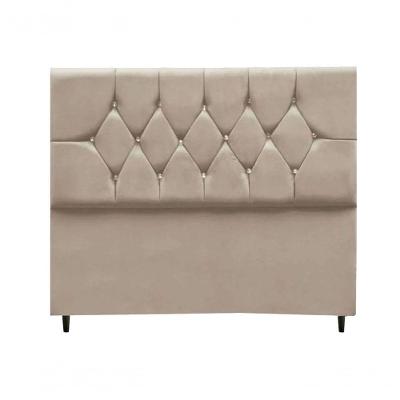 Cabeceira Estofada Cama Box Casal 140cm Geovana - Mhs Bege