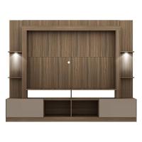 Estante Com Suporte Tv 65" E Leds Berlim Multimóveis V3384 Madeirada/lacca Fumê Madeirado/lacca Fumê - 2