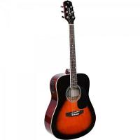 Violão Eletroacustico Dreadnought Folk Aco Gd-1 3 Tone Sunburst Giannini - 1