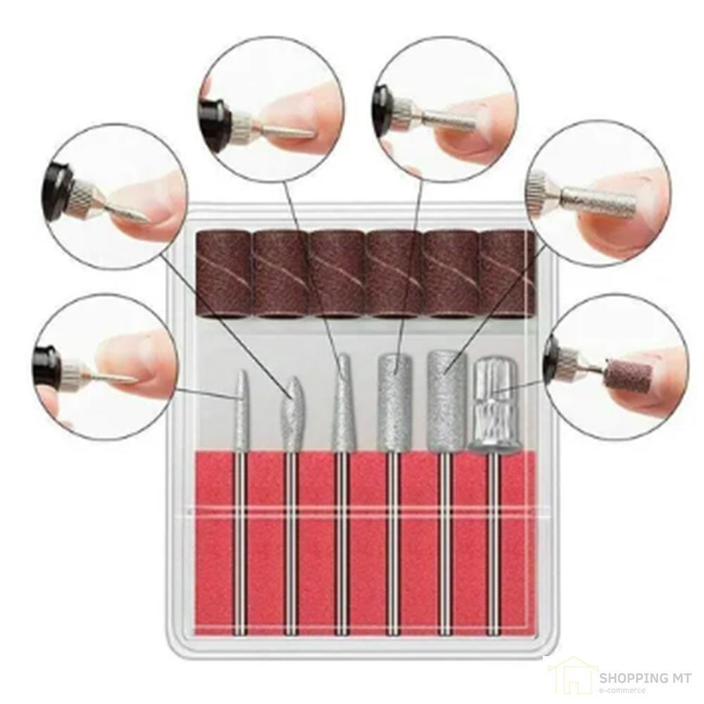 Lixa Elétrica Unha Remove Cutículas Potente - 4