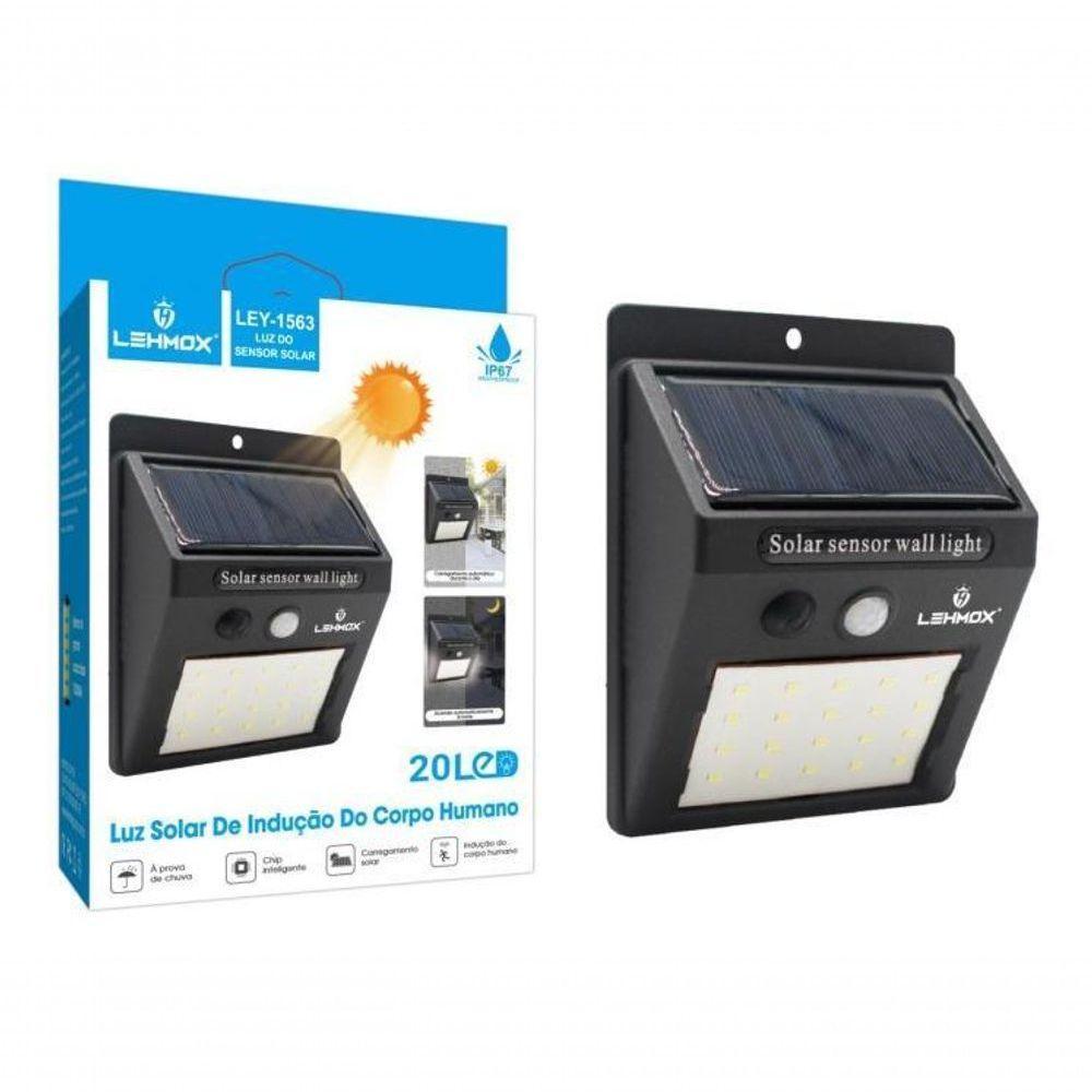 Luz De Led Solar 20 A 100 Leds área Externa Sensor Movimento - 6