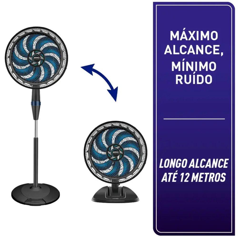 Ventilador 40cm Arno Coluna 2 Em 1 X-treme 9 Ve9m - 2720017493 Preto 110V - 6