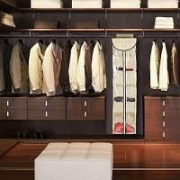 Organizadr Sapateira Dobravel Anti Poeira Grande Flexivel Com Ziper Vertical 6 Divisorias Cabideiro - 2