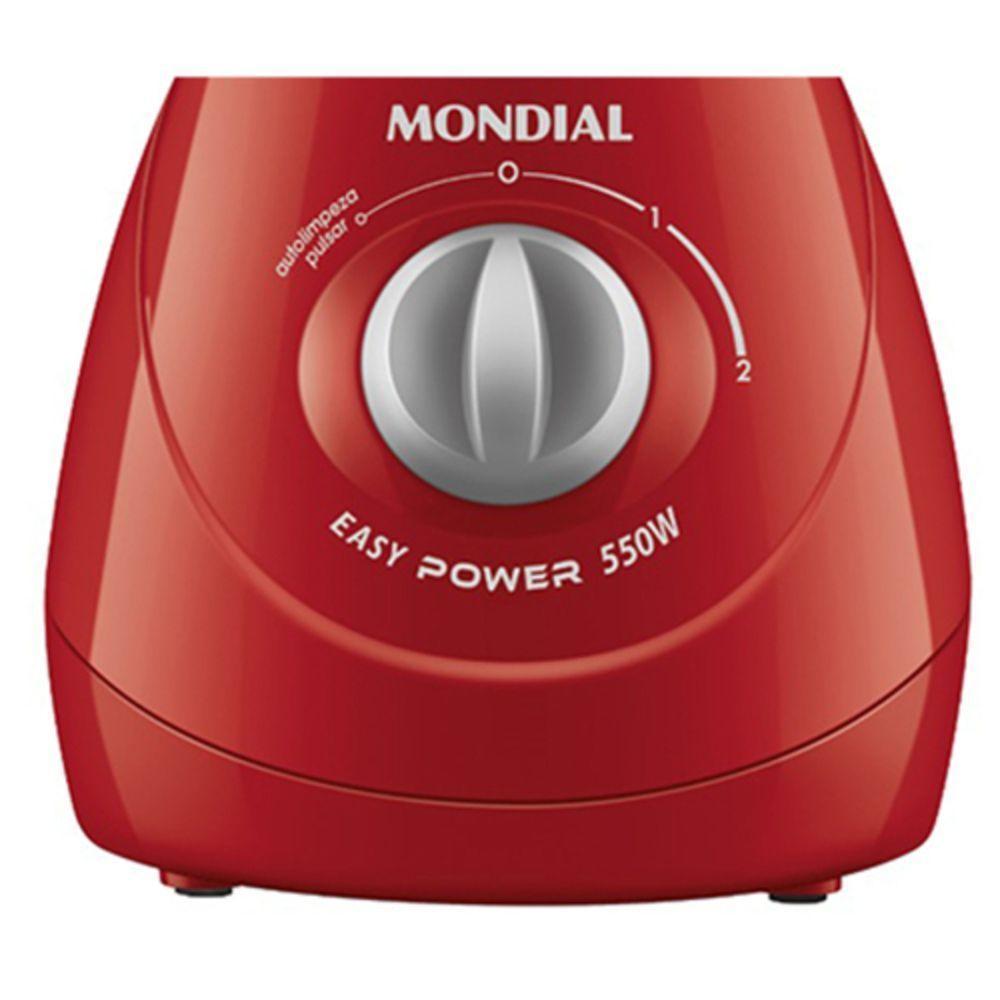Liquidificador Mondial L-550 550W 2v - 6904-01 Vermelho 110V - 3