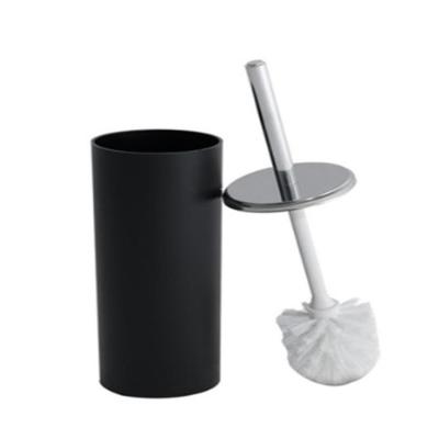 Escova Sanitária Preta Bold Em Inox Com Suporte Luxo Para Limpeza E Higienização Do Vaso Sanitário