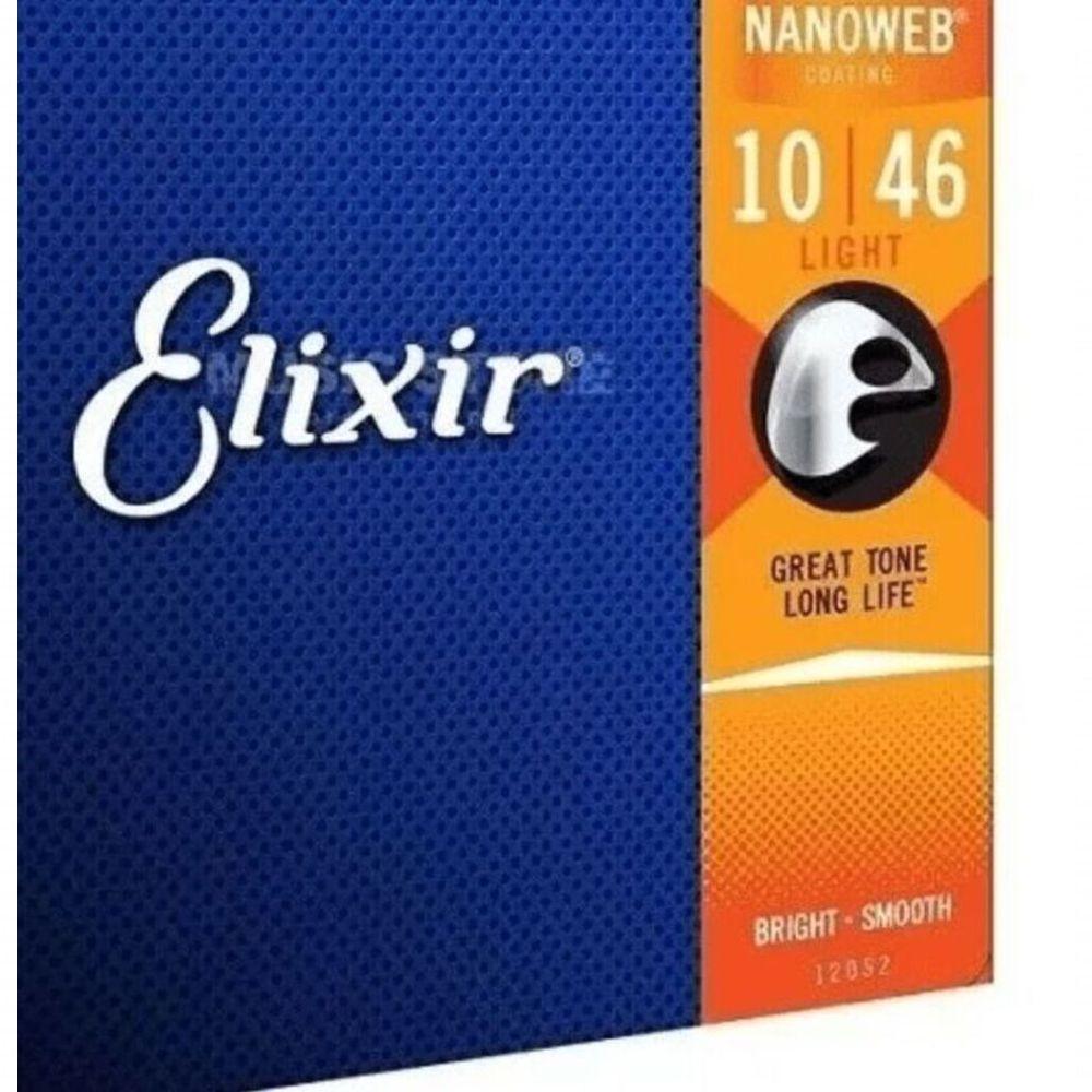 Encordoamento Para Guitarra .009 Nanoweb 12027 Custom Light Elixir - 3
