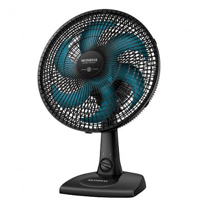 Ventilador De Mesa 30cm Super Power Ii Mondial Preto/azul Petróleo 60W NVSP-30-AP2 110V