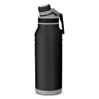 Garrafa Com Alça E Bico 1,2l Em Aço Inox Preta - 2