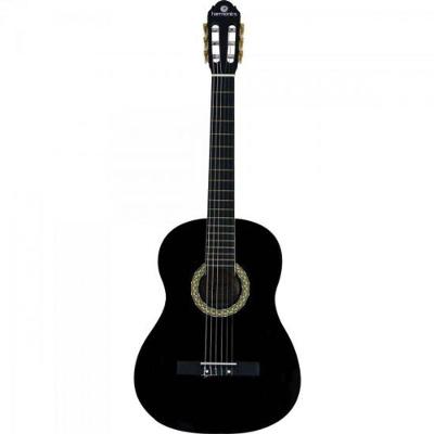 Violão Acustico Classico Nylon Gc-10bk Preto Harmonics