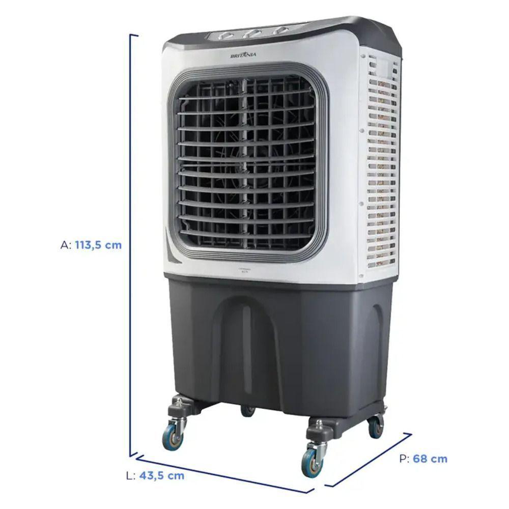 Climatizador Ar Britânia 70l 3 Velocidades - 66251016 Branco-cinza 110V - 4