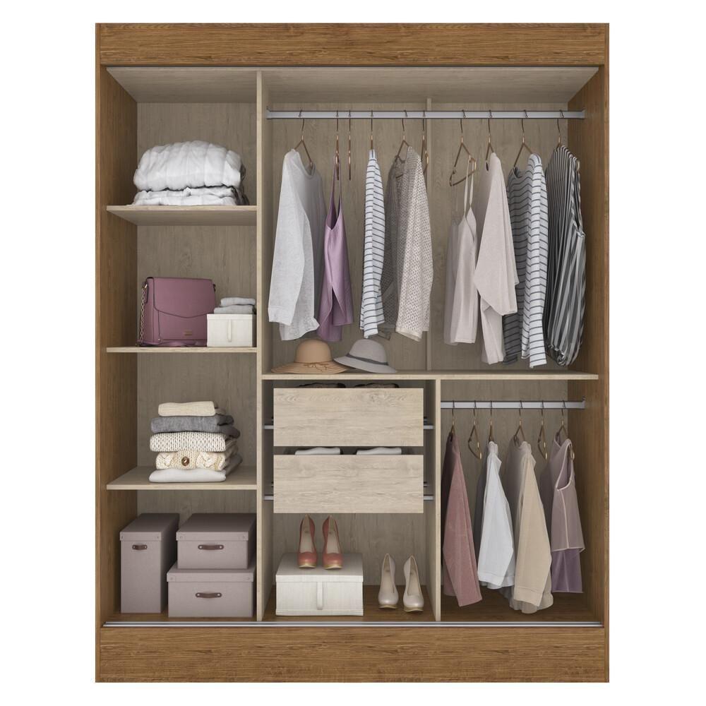 Guarda-Roupa 3 Portas Flórida Cr4142 Nogueira/Off White - 3