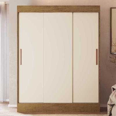 Guarda-Roupa 3 Portas Flórida Cr4142 Nogueira/Off White