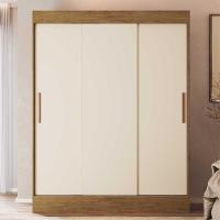 Guarda-Roupa 3 Portas Flórida Cr4142 Nogueira/Off White - 1