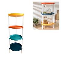 Estante Infantil Modular Organizador Brinquedos Multiuso Fruteira 4 Prateleiras Casa Sala Quarto Banheiro Nicho - 2