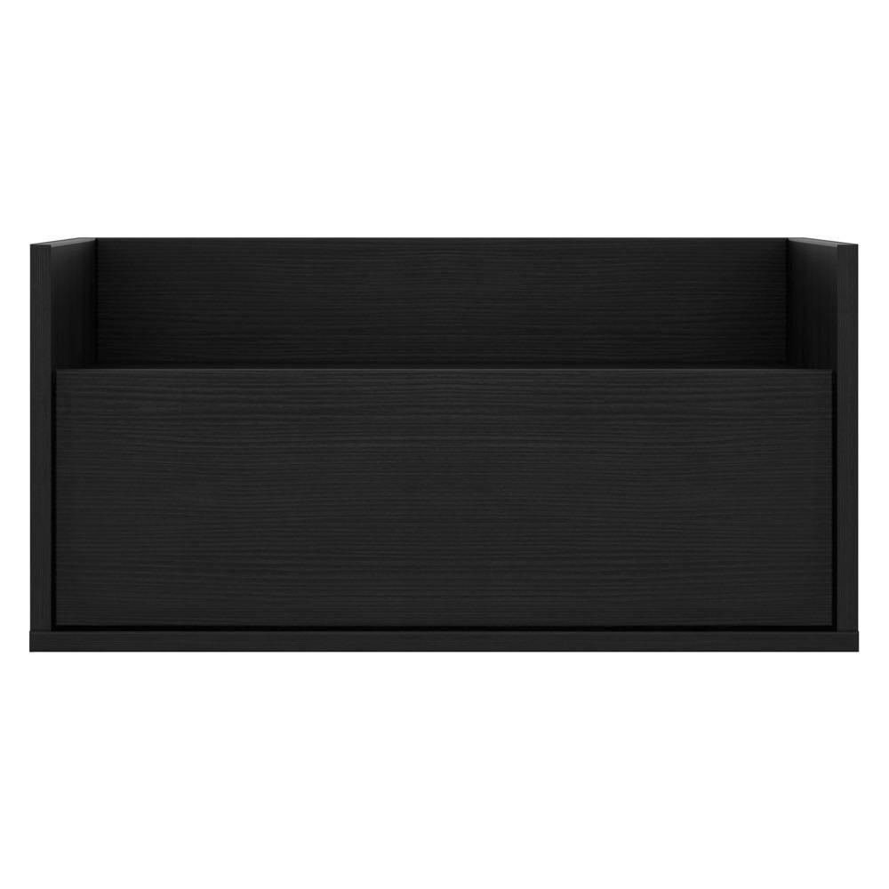 Kit com 2 Mesas de Cabeceira 60 Cm Suspensa Preta - 8