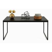 Mesa Industrial Preta 1,20m X 0,80m Estrutura De Metal Tampo Mdf Preto - 1