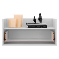 Kit com 2 Mesas de Cabeceira 60 Cm Suspensa Branca - 7