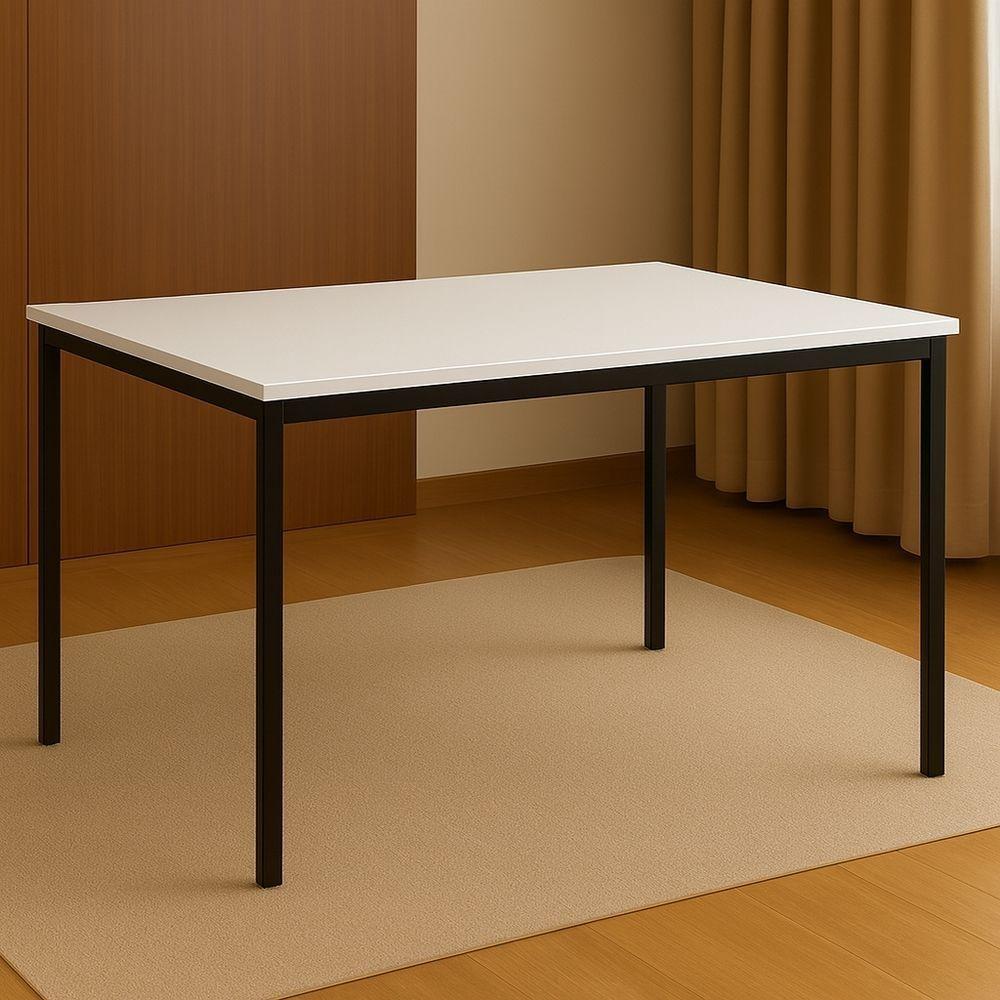 Conjunto Mesa 120x80cm Tampo Branco Com 4 Cadeiras Eames Brancas – Design Moderno - 2