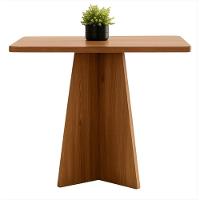 Mesa Quadrada Em Mdf Freijó – Base Central Moderna E Design Sofisticado - 3