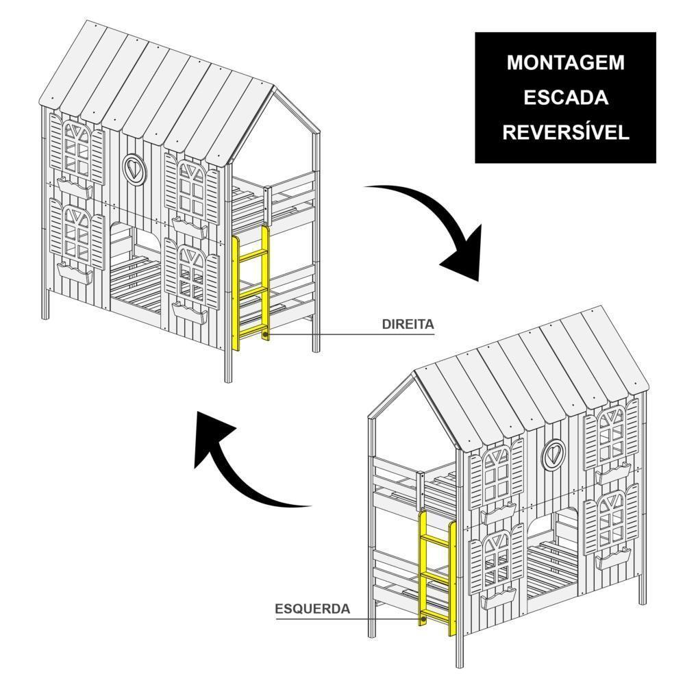 Treliche Casinha Bela Com Coração 4 Janelas Venezianas - Madeira Maciça Branco/rosa Housin - 6