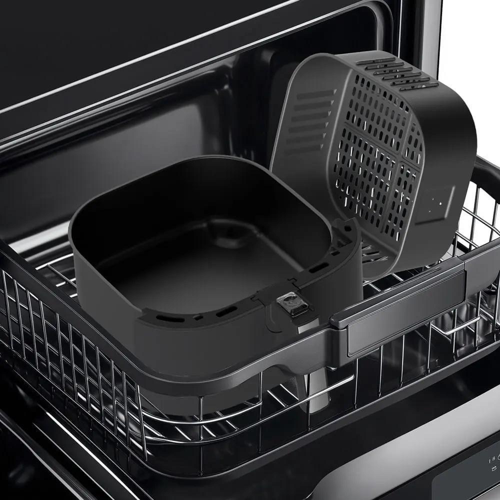 Fritadeira Elétrica Midea 5,5L Widemax Preta E Inox 220V - 8