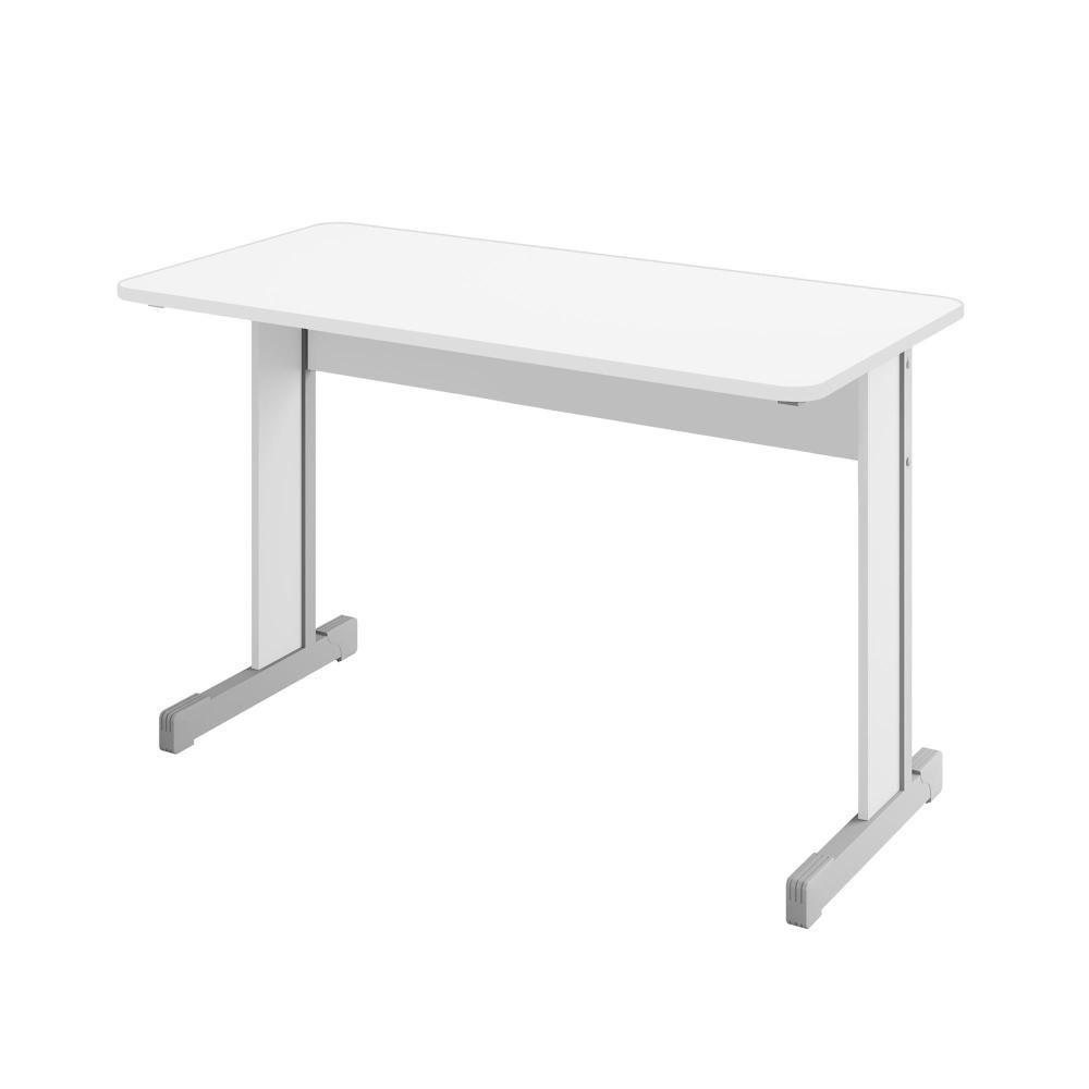 Mesa De Computador Bloc 1200 Ale Branco Sem Gavetas - 3