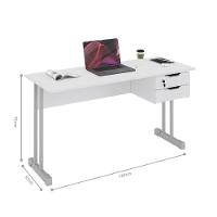 Mesa De Computador Bloc 1200 Ale Branco - 2