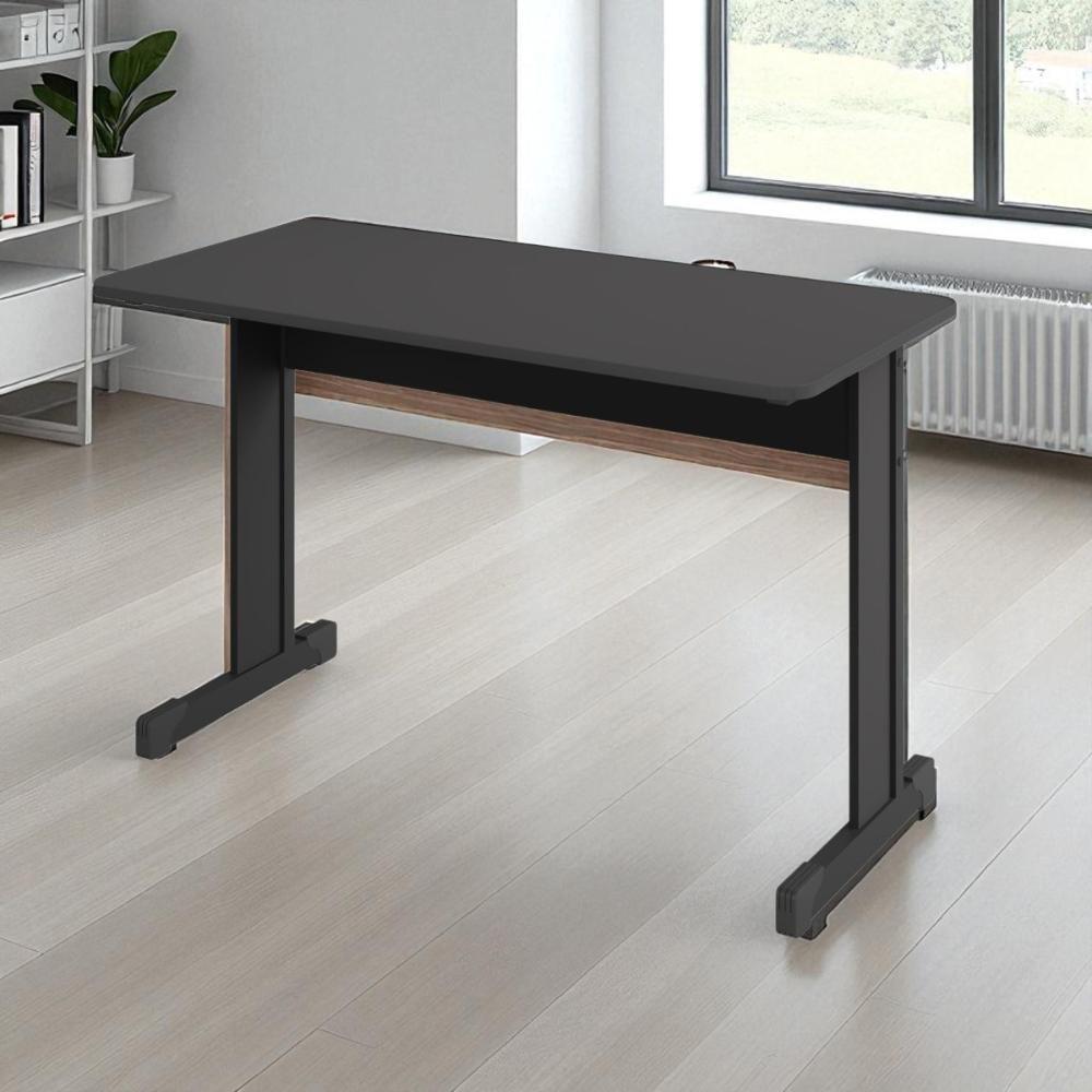 Mesa De Computador Bloc 1200 Ale Preto Onix Sem Gavetas - 1