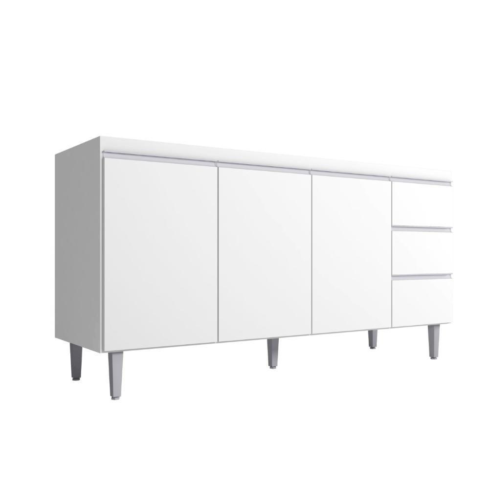 Balcao De Cozinha Virginia 3pt 1,50m Branco - 3