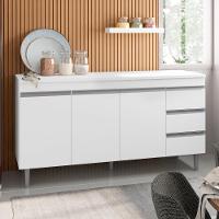 Balcao De Cozinha Virginia 3pt 1,50m Branco - 1