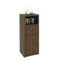 Gaveteiro Para Pasta Suspensa Com 3 Gavetas Multimóveis Vcr25026 Nogal Nogal - 1