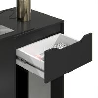 Mesa Home Office Com Gaveta Baku Preto - 4