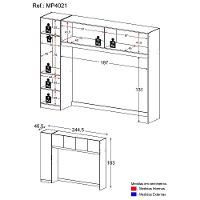 Guarda Roupa 5 Portas Dublin Multimóveis Mp4021 Branco - 5