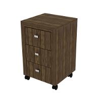 Gaveteiro Com Rodízios Multimóveis Vcr25018 Nogal Nogal - 2