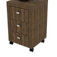 Gaveteiro Com Rodízios Multimóveis Vcr25018 Nogal Nogal - 3