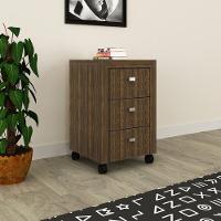 Gaveteiro Com Rodízios Multimóveis Vcr25018 Nogal Nogal - 5