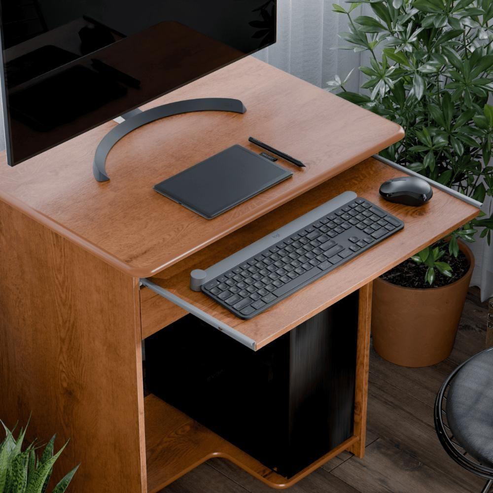 Escrivaninha Mesa Para Computador Com Gaveta Suiça Freijo - 4