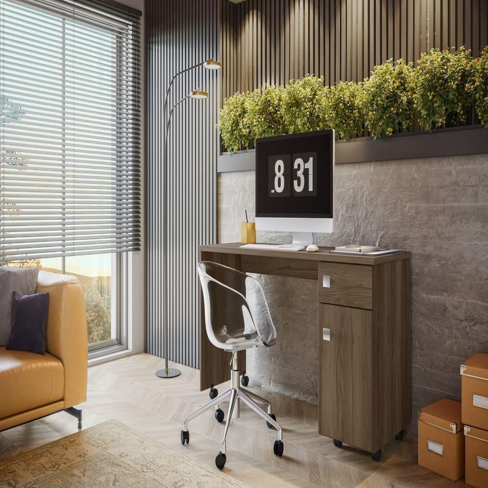 Mesa Para Computador Lisboa Imbuia Toque Bp - 1