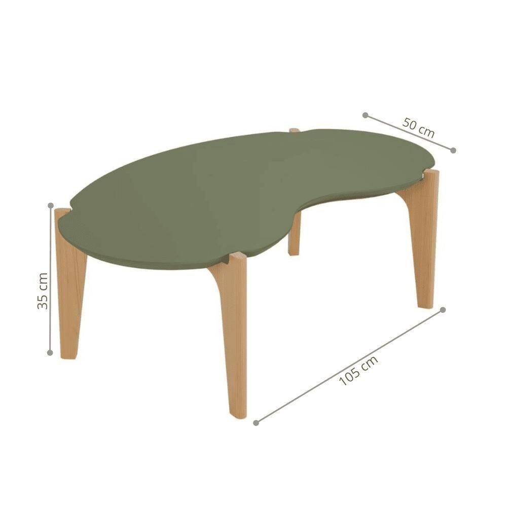 Mesa Centro Jacarta Verde Floresta-freijo - 2