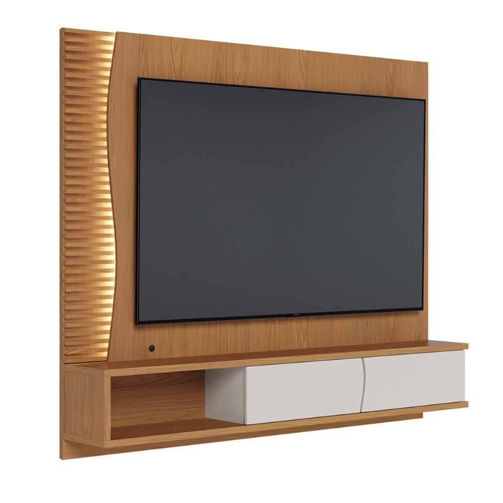 Mesa Com Home Para Tv Reno Freijo Off White Matte - 7