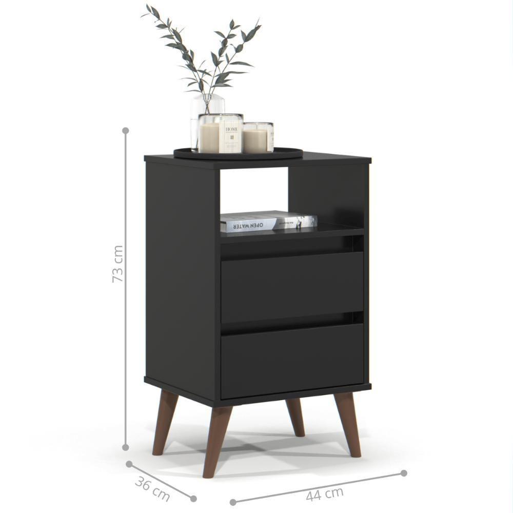 Mesa De Cabeceira Catalunha Preto - 2