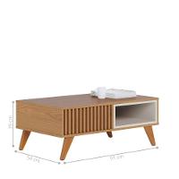 Mesa Sala De Estar Com Home Reno Off White Matte Freijo